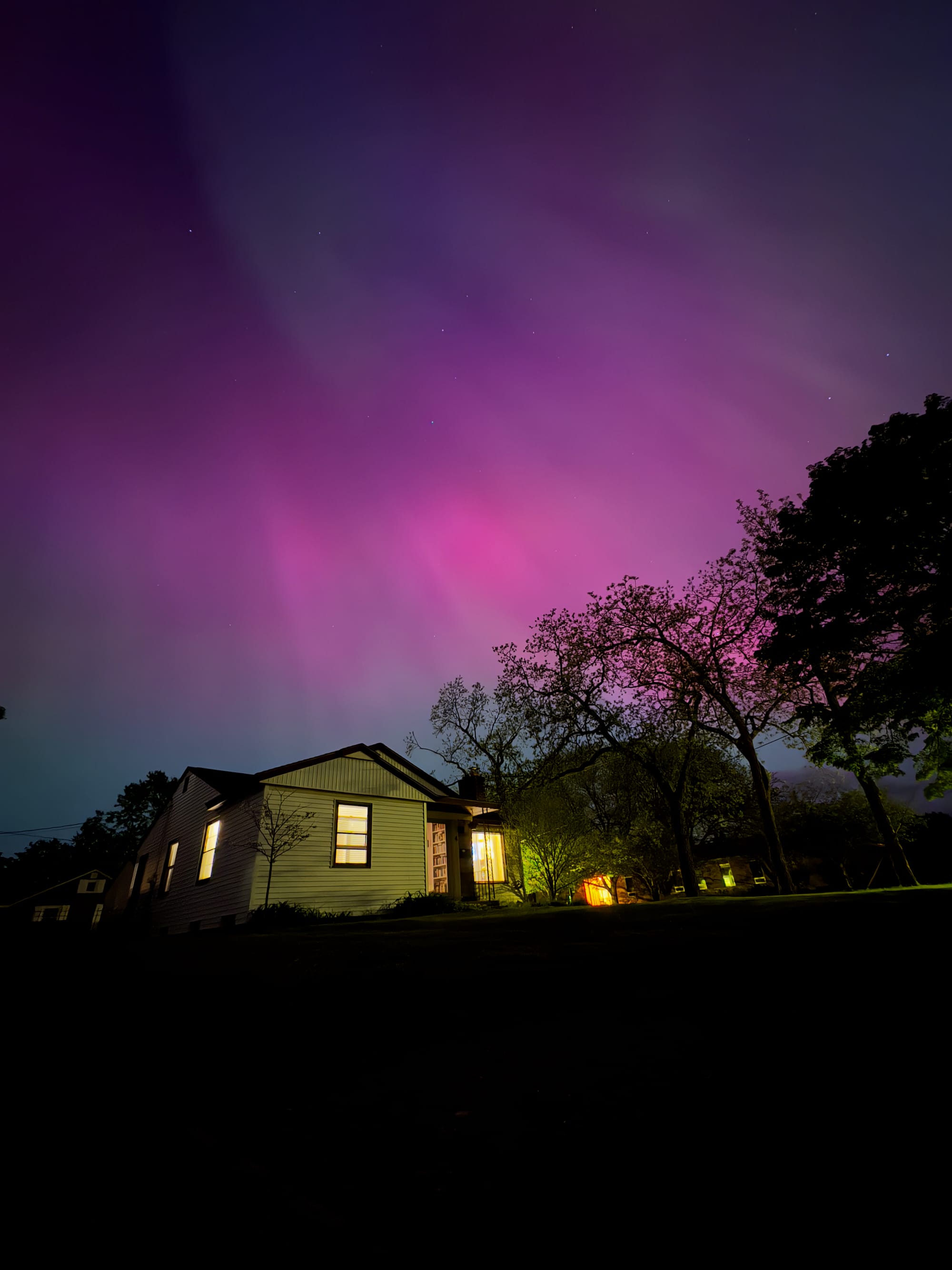 The difference of seeing the northern lights at home