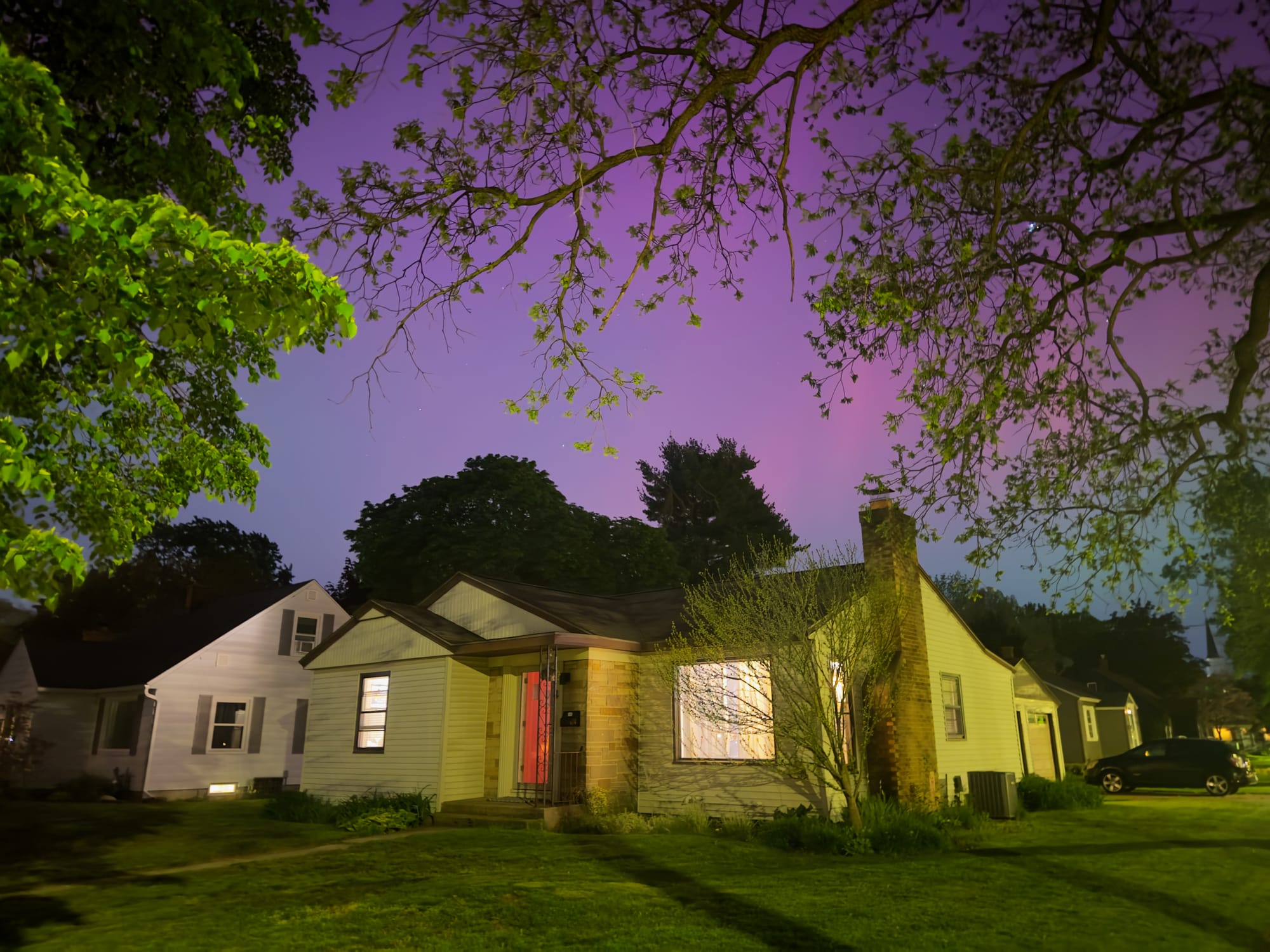 The difference of seeing the northern lights at home