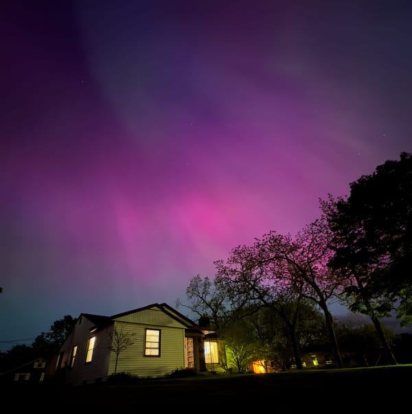 The difference of seeing the northern lights at home